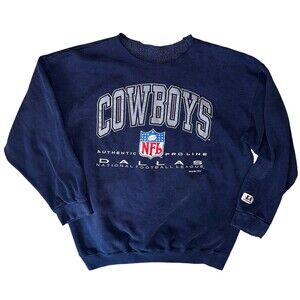 Dallas Cowboys Vintage 1994 Logo Athletic Sweater Raw Cut Neck XL